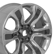 OEM Wheels DG74 20x9 6x139.7 19.05et Gloss Gunmetal with Polished Face Wheel SET