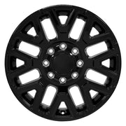 Set(4) 20x8 DG77 Gloss Black - 8x165.1 +54.65ET