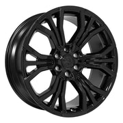 Set(4) 22x9 DG80 Gloss Black - 6x139.7 +19.05ET with 285/45r22 Goodyear Eagle Sport Tires