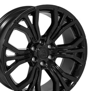 Set(4) 22x9 DG80 Gloss Black - 6x139.7 +19.05ET