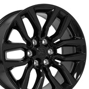 Set(4) 20x9 DG81 Gloss Black - 6x139.7 +19.05ET