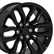 Set(4) 20x9 DG81 Gloss Black - 6x139.7 +19.05ET