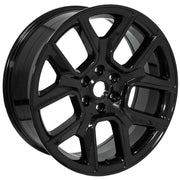Set(4) 22x9 DG86 Gloss Black - 6x139.7 +19.05ET