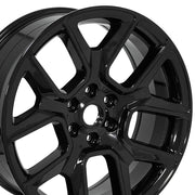 Set(4) 22x9 DG86 Gloss Black - 6x139.7 +19.05ET