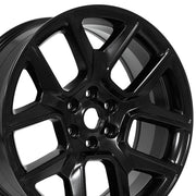 Set(4) 22x9 DG86 Satin Black - 6x139.7 +19.05ET