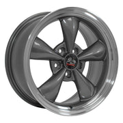Set(4) 17x9 &amp; 17x10.5 FR01 Gloss Anthracite Machined Lip - 5x114.3 +24ET