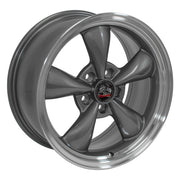 Set(4) 17x8 FR01 Gloss Anthracite Machined Lip - 5x114.3 +29.5ET with 245/45r17 Ironman iMove Gen 2 Tires