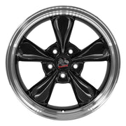 OE Wheels FR01 17x8 / 17x9 5x114.3 Gloss Black Machined Lip Staggered Wheel SET