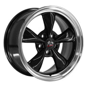 OE Wheels FR01 17x8 / 17x9 5x114.3 Gloss Black Machined Lip Staggered Wheel SET
