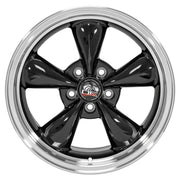 17x9 FR01 Gloss Black Machined Lip - 5x114.3 +24ET