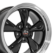 17x9 FR01 Gloss Black Machined Lip - 5x114.3 +24ET