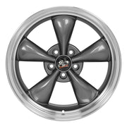 Set(4) 18x9 FR01 Gloss Anthracite Machined Lip - 5x114.3 +24ET with 245/40r18 Ironman iMove GEN 2 Tires