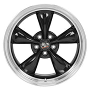 Set(4) 18x9 FR01 Gloss Black Machined Lip - 5x114.3 +24ET