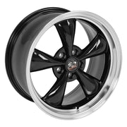 Set(4) 18x9 FR01 Gloss Black Machined Lip - 5x114.3 +24ET with 245/40r18 Ironman iMove GEN 3 Tires