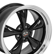 OE Wheels FR01 18x9 5x114.3 24et Gloss Black Machined Lip Wheel SET
