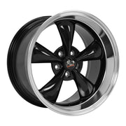 OE Wheels FR01 18x9 / 18x10 5x114.3 Gloss Black Machined Lip Staggered Wheel SET