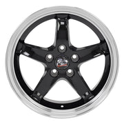 17x9 FR04B Gloss Black Machined Lip - 5x114.3 +24ET