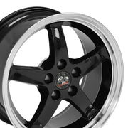 17x9 FR04B Gloss Black Machined Lip - 5x114.3 +24ET