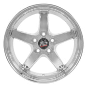 OE Wheels FR04 17x9 / 17x10.5 5x114.3 Chrome Staggered Wheel SET