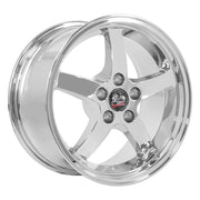 OE Wheels FR04 17x9 / 17x10.5 5x114.3 Chrome Staggered Wheel SET