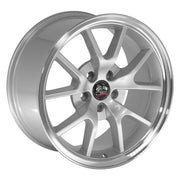 OE Wheels FR05 18x9 5x114.3 24et Gloss Silver Machined Lip Wheel SET