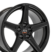 Set(4) 18x9 FR06B Gloss Black - 5x114.3 +24ET