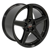 OE Wheels FR06 18x9 / 18x10 5x114.3 Gloss Black Staggered Wheel SET