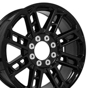 Set(4) 22x9 FR62 Gloss Black - 8x170 +40ET