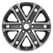 OEM Wheels FR64 20x8.5 6x135 Gloss Gunmetal Machined Wheels 275-55-20 Bridgestone Dueler Alenza HL Plus Tires SET