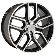 OE Wheels FR73 20x9 5x114.3 44et Gloss Black Machined Wheel SET