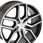 OE Wheels FR73 20x9 5x114.3 44et Gloss Black Machined Wheel SET