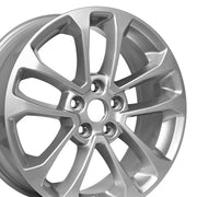 Set(4) 17x7 FR74 Gloss Silver - 5x108 +50ET