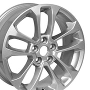Set(4) 17x7 FR74 Gloss Silver - 5x108 +50ET