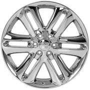 Set(4) 22x9 FR76 Chrome - 6x135 +44ET with 285/45r22 Goodyear Eagle Touring Tires