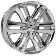 Set(4) 22x9 FR76 Chrome - 6x135 +44ET with 285/45r22 Goodyear Eagle Touring Tires