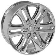 Set(4) 22x9 FR76 Chrome - 6x135 +44ET with 285/45r22 Sailun TerraMax AT2 Tires