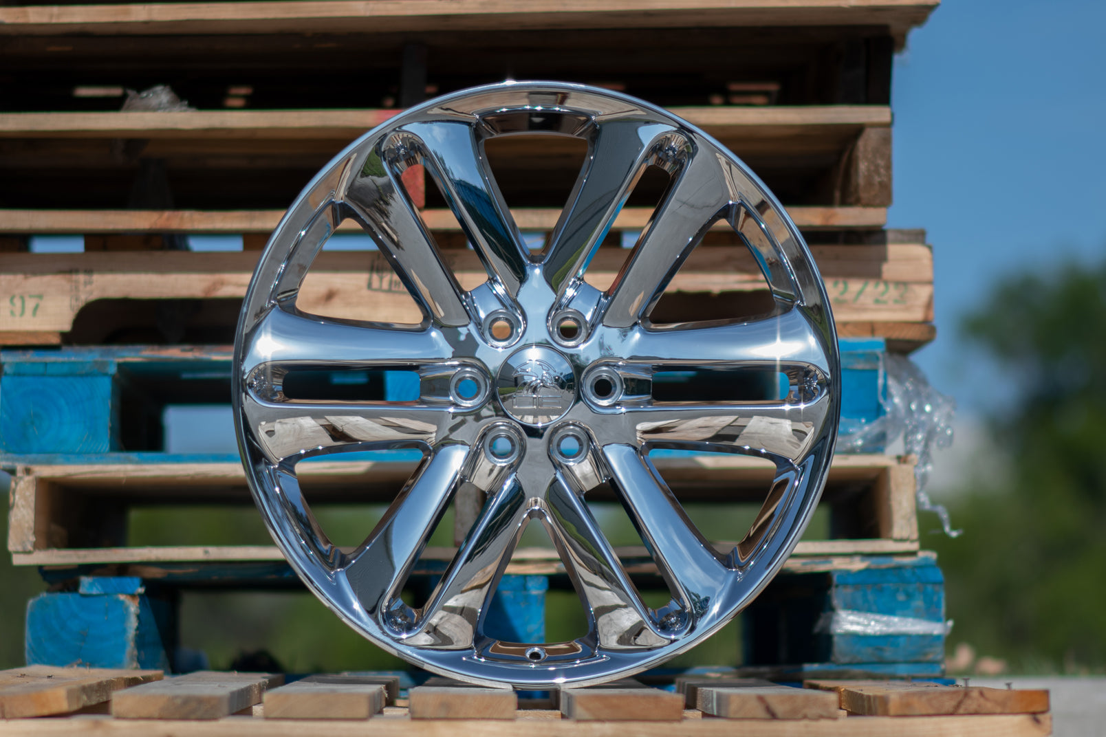 OE Wheels FR76 22x9 Polished Rim – Fits Ford F150 Expedition Navigator, 6x135, 44mm Offset