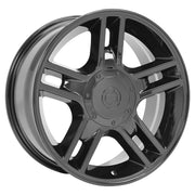 OE Wheels FR81 20x9 5x135 Gloss Black Wheels 275-55-20 Goodyear Eagle LS2 Tires SET
