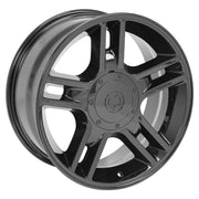 OE Wheels FR81 20x9 5x135 Gloss Black Wheels 275-55-20 Goodyear Eagle LS2 Tires SET