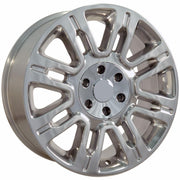 Set(4) 20x8.5 FR98 Polished - 6x135 +44ET with 275/55r20 Bridgestone Dueler Alenza HL Plus Tires