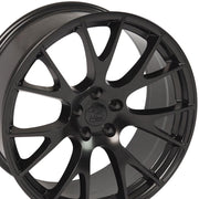 OE Wheels DG15 20x9 5x115 18et Satin Black Wheel SET