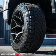 GMC 1500 SIERRA DENALI 4PLAY WHEELS RIMS 4P06 22X12 35X12.5X22 NITTO TIRES 6 INCH ROUGH COUNTRY LIFT BY KRIETZ CUSTOMS