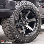 GMC 1500 SIERRA DENALI 4PLAY WHEELS RIMS 4P63 22X12 35X12.5X22 NITTO TIRES 6 INCH ROUGH COUNTRY LIFT BY KRIETZ CUSTOMS