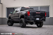 GMC 1500 SIERRA DENALI 4PLAY WHEELS RIMS 4P63 22X12 35X12.5X22 NITTO TIRES 6 INCH ROUGH COUNTRY LIFT BY KRIETZ CUSTOMS