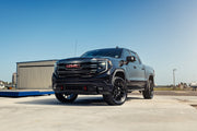 Set(4) 20x9 DF18B Gloss Black - 6x139.7 +18ET with 275/55r20 TBB TS-37 AT Tires &amp; TPMS