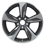 Set(4) 18x7.5 HD10 Gloss Gunmetal Machined - 5x120 +50ET