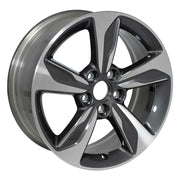 Set(4) 18x7.5 HD10 Gloss Gunmetal Machined - 5x120 +50ET