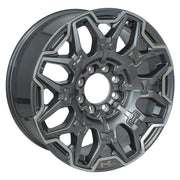 22x9.5 HM02 Gloss Gunmetal Machined - 8x165.1 +33ET