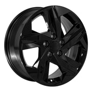 Set(4) 17x7 HY12 Gloss Black - 5x114.3 +45ET