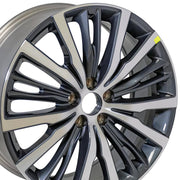 Set(4) 20x8 IN06 Gloss Gunmetal Machined - 5x114.3 +50ET